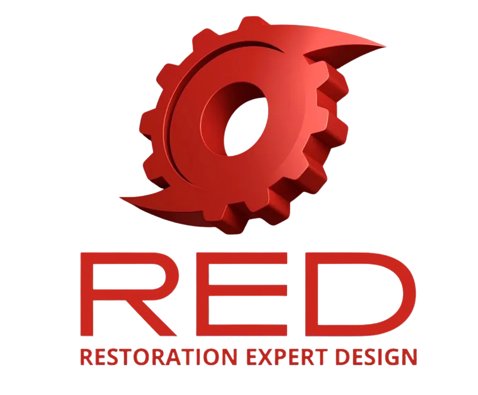 RED Restoration Expert Design logo